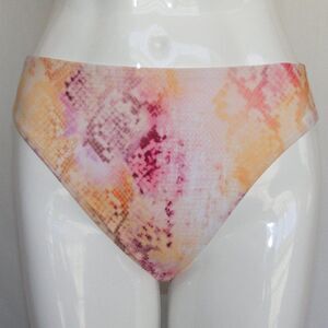new CUPSHE Bikini Bottom, M, Color Snakeskin print, High waist, Cheeky